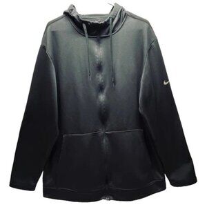 Nike Dri-Fit Full Zip Hoodie Men's XL Dark Grey Long Sleeve Activewear Top GUC